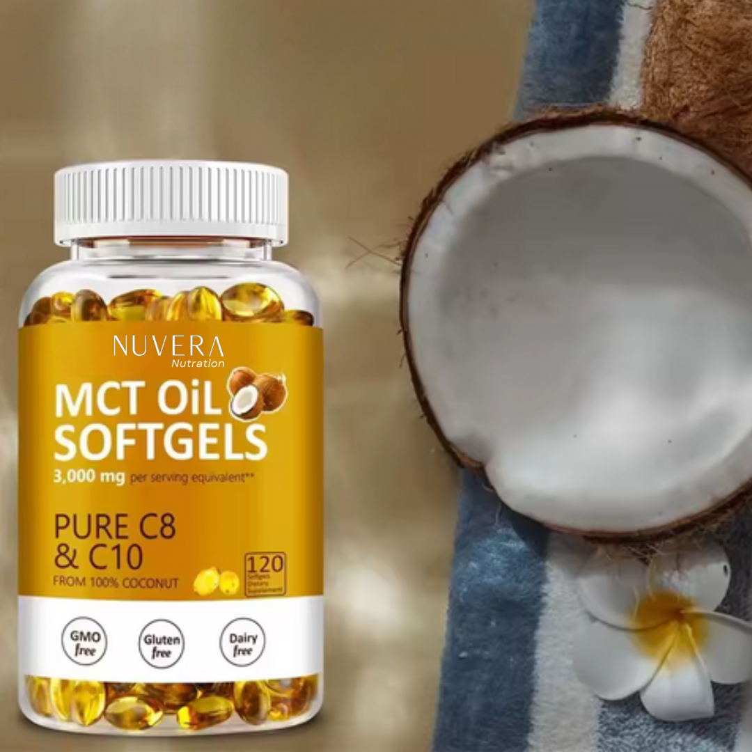كبسولات زيت MCT الهلامية - تدعم الطاقة